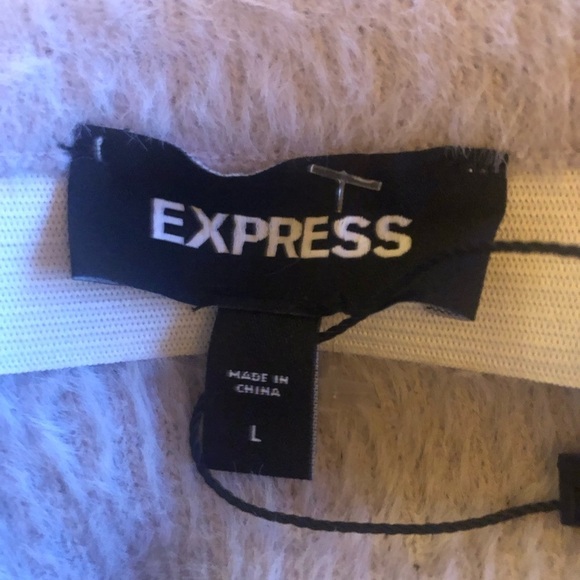 Express/ NWT/ Fuzzy Fur Sweater Pencil Skirt / LG - Picture 5 of 8